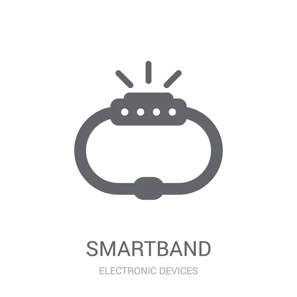 Иконка Smartband Концепция Логотипа Trendy Band Белом Фоне Коллекции Фабрицио — стоковый вектор