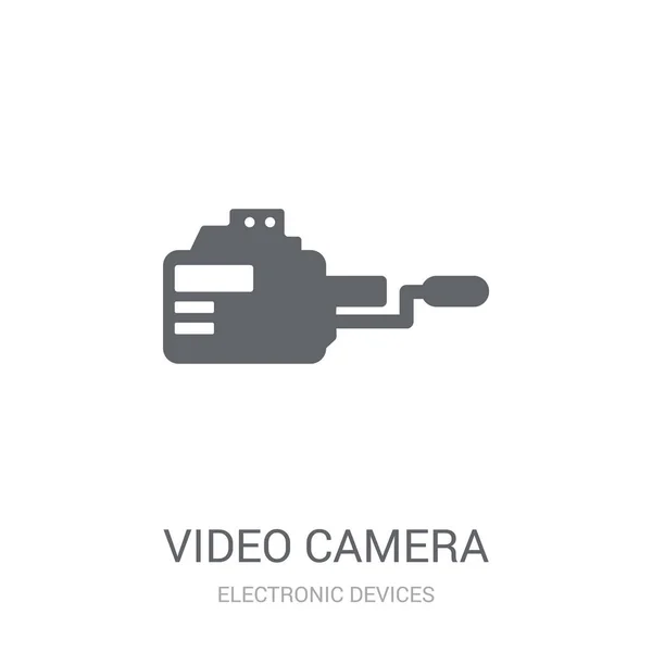 Video Camera Icon Trendy Video Camera Logo Concept White Background — Stock Vector