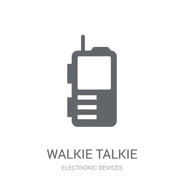 Icône Talkie Walkie Trendy Walkie Talkie Logo Concept Sur Fond — Image vectorielle
