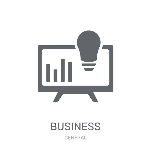 Business Intelligence Pictogram Trendy Intelligentie Logo Bedrijfsconcept Witte Achtergrond Uit — Stockvector