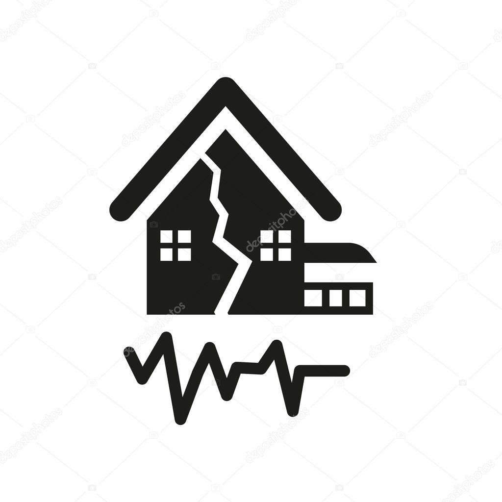 Earthquake icon. Trendy Earthquake logo concept on white background from Weather collection. Suitable for use on web apps, mobile apps and print media.