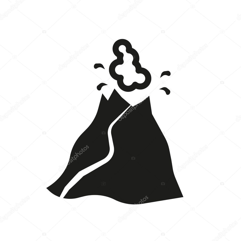 Volcano icon. Trendy Volcano logo concept on white background from Weather collection. Suitable for use on web apps, mobile apps and print media.