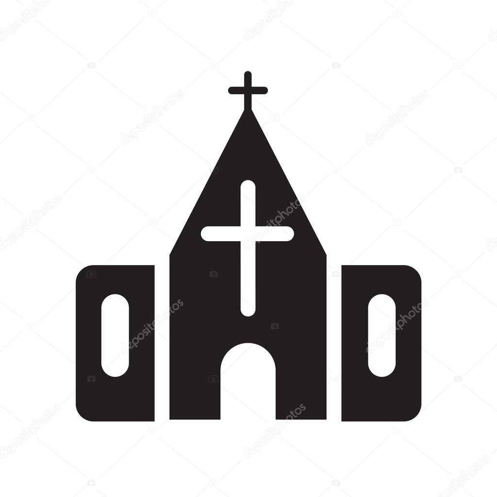 Chapel icon. Trendy Chapel logo concept on white background from Winter collection. Suitable for use on web apps, mobile apps and print media.