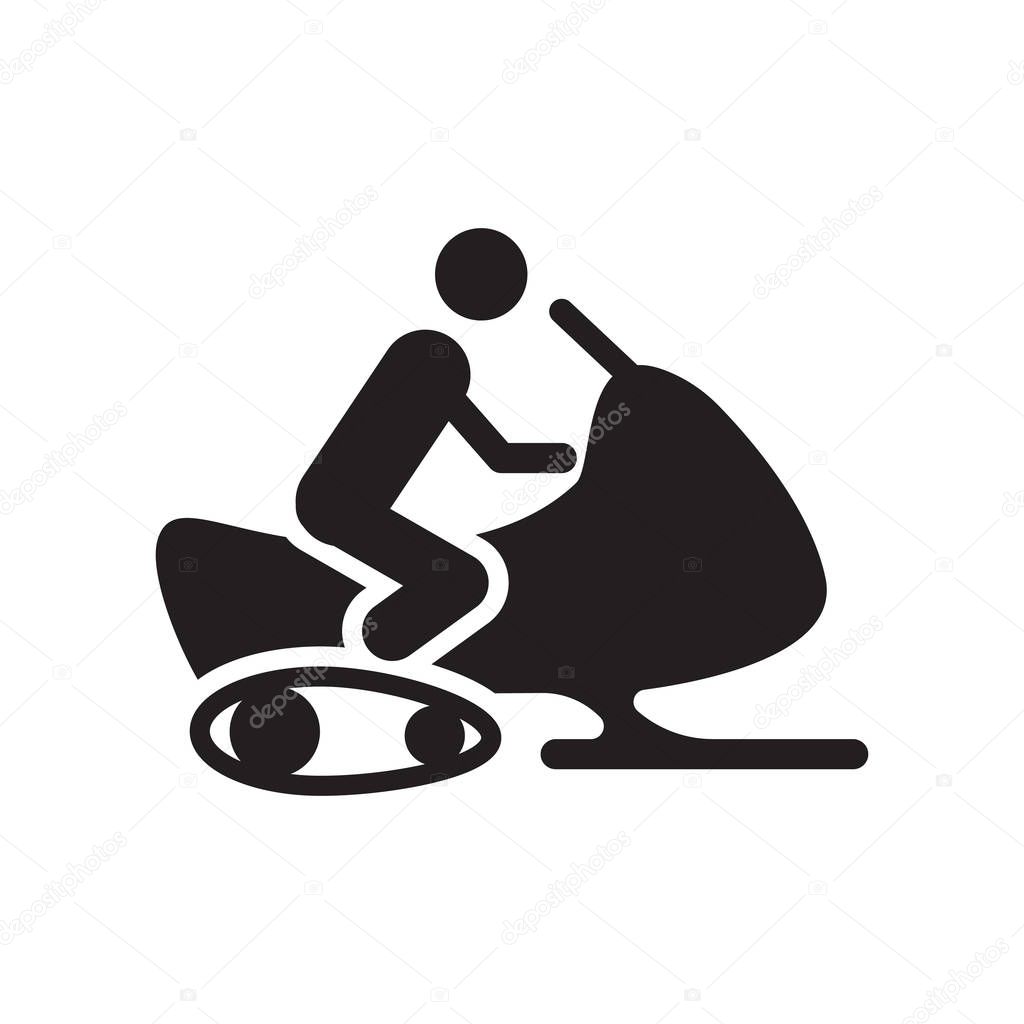Snowmobile icon. Trendy Snowmobile logo concept on white background from Winter collection. Suitable for use on web apps, mobile apps and print media.