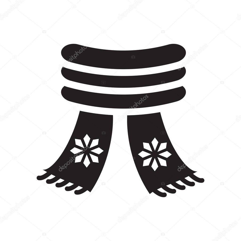 Winter Scarf icon. Trendy winter Scarf logo concept on white background from Winter collection. Suitable for use on web apps, mobile apps and print media.