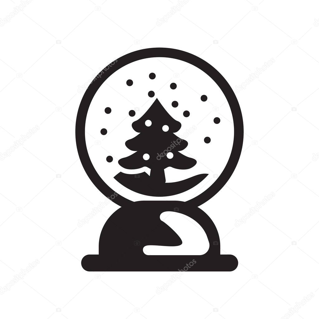 Snow globe icon. Trendy Snow globe logo concept on white background from Winter collection. Suitable for use on web apps, mobile apps and print media.