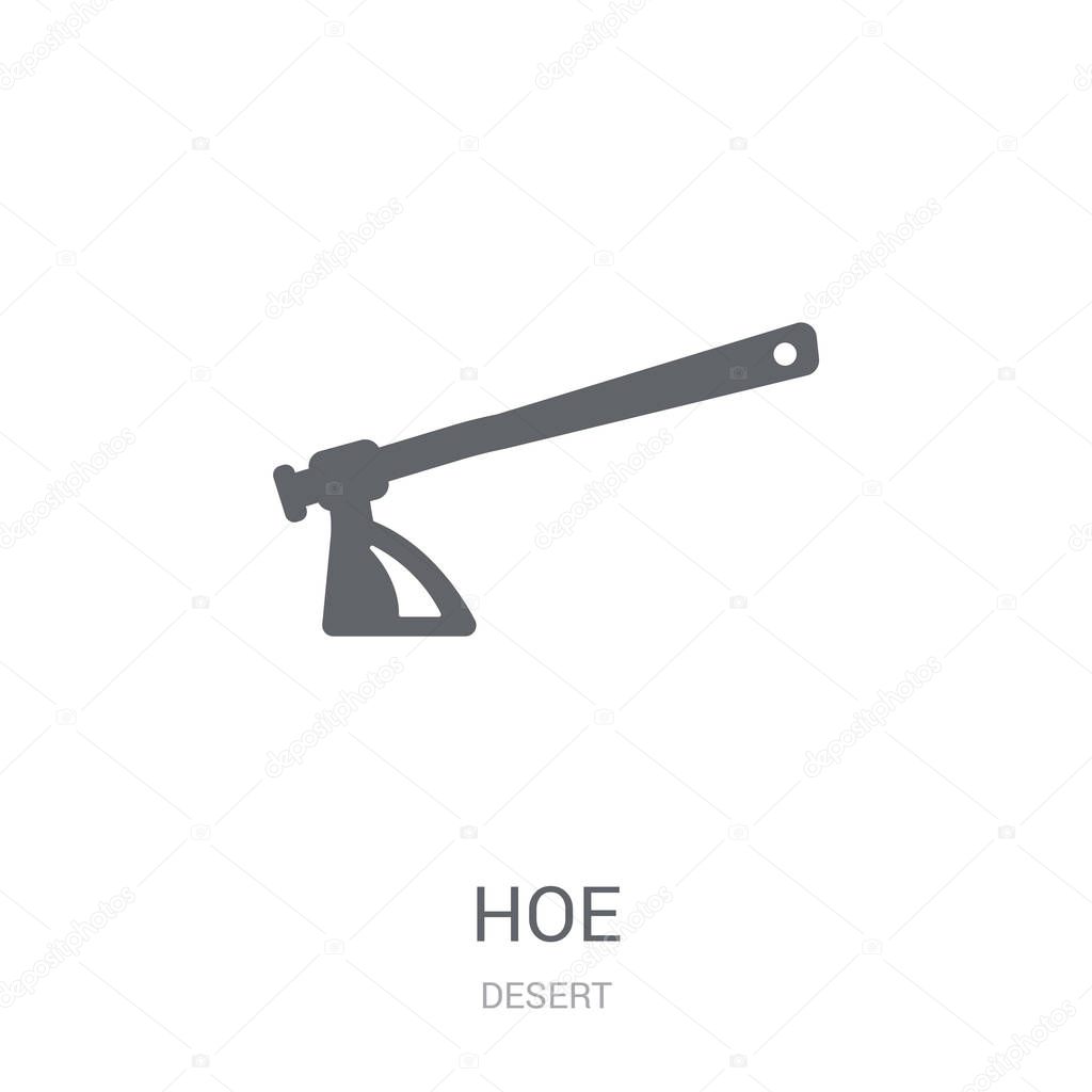 Hoe icon. Trendy Hoe logo concept on white background from Desert collection. Suitable for use on web apps, mobile apps and print media.