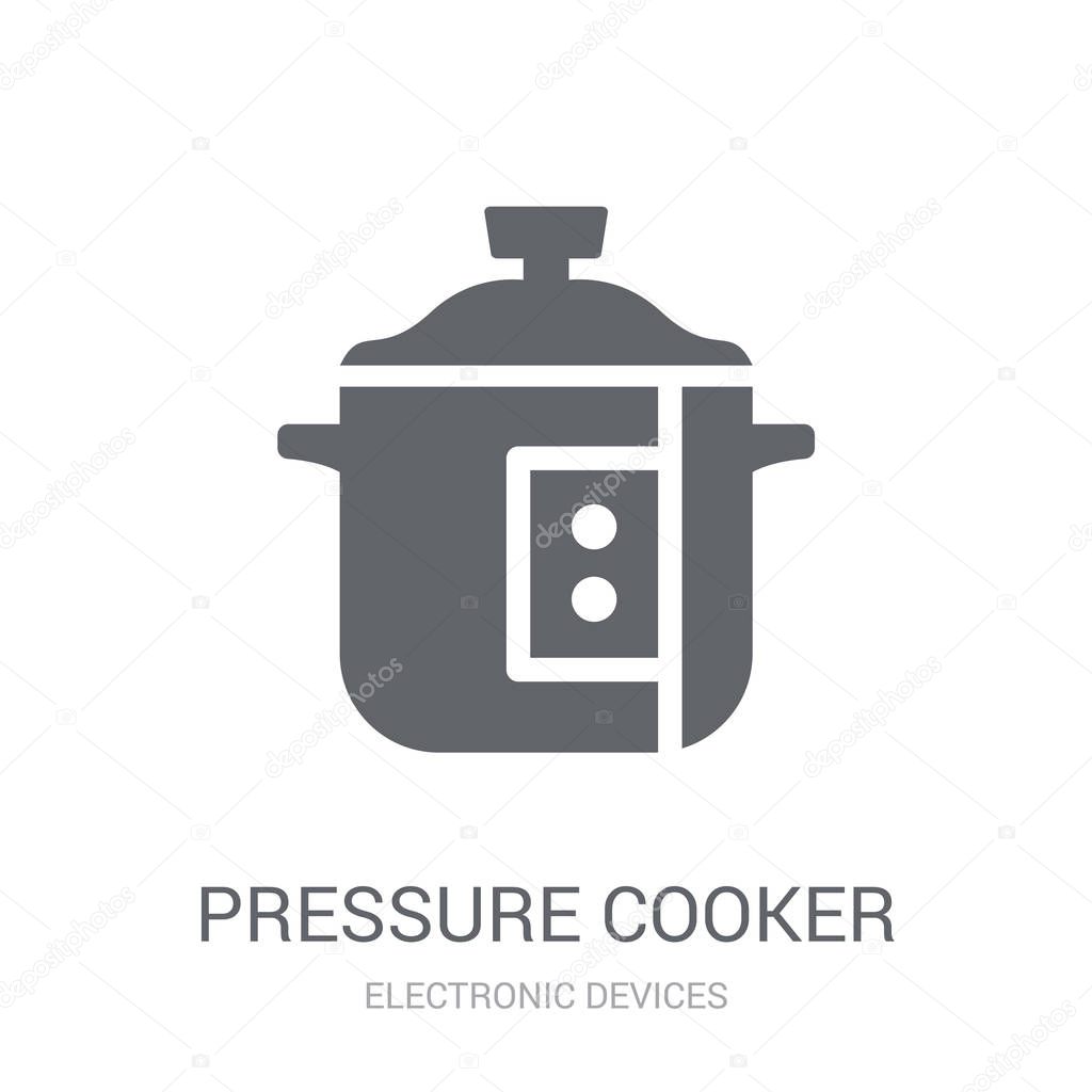 pressure cooker icon. Trendy pressure cooker logo concept on white background from Electronic Devices collection. Suitable for use on web apps, mobile apps and print media.