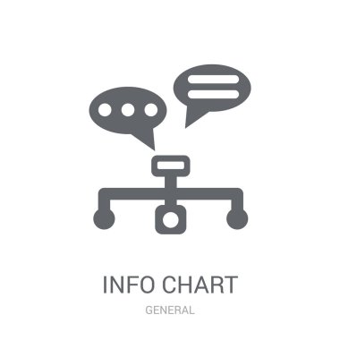 bilgi grafik simgesi. Trendy bilgi grafik logo kavramı genel koleksiyonundan beyaz arka plan üzerinde. Web uygulamaları, mobil uygulamalar ve basılı medya kullanım için uygundur..