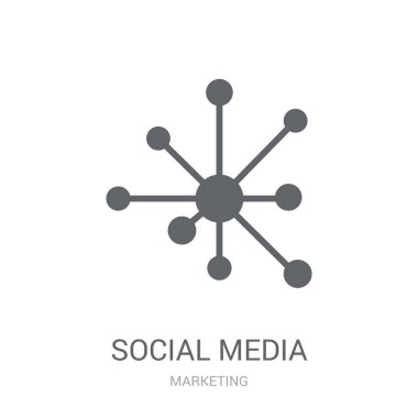 Sosyal medya simge. Popüler sosyal medya logo kavramı koleksiyonu pazarlama dan beyaz arka plan üzerinde. Web uygulamaları, mobil uygulamalar ve basılı medya kullanım için uygundur..