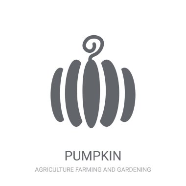 Kabak simgesi. Trendy kabak logo kavramı Tarım Tarım ve Bahçe koleksiyonu beyaz arka plan üzerinde. Web uygulamaları, mobil uygulamalar ve basılı medya kullanım için uygundur..