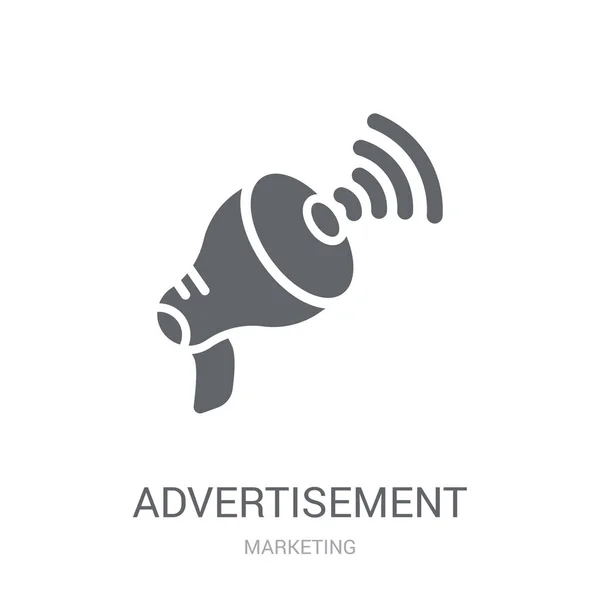 Значок Рекламы Концепция Логотипа Trendy Advertisement Белом Фоне Коллекции Marketing — стоковый вектор