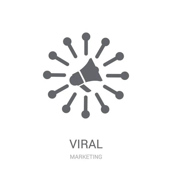 Icono Viral Concepto Logotipo Viral Moda Sobre Fondo Blanco Colección — Vector de stock