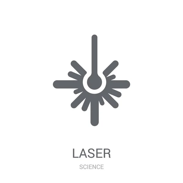 Иконка Лазера Концепция Логотипа Trendy Laser Белом Фоне Коллекции Science — стоковый вектор