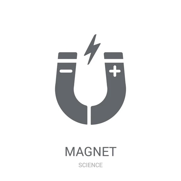 Magnet Symbol Trendiges Magnet Logo Konzept Auf Weißem Hintergrund Aus — Stockvektor