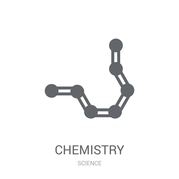 化学のアイコン 科学コレクションから白い背景のトレンディな化学ロゴのコンセプト Web アプリ 携帯アプリ 印刷媒体での使用に適しています — ストックベクタ