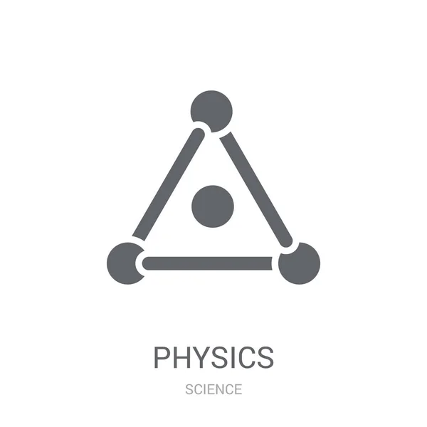 Ícone Física Trendy Physics Logo Concept White Background Science Collection —  Vetores de Stock