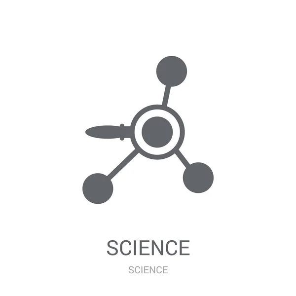 Icona Della Scienza Trendy Science Logo Concept Sfondo Bianco Della — Vettoriale Stock