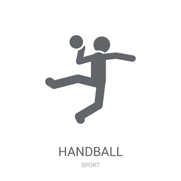 Ikona Piłki Ręcznej Koncepcja Logo Białym Tle Kolekcji Sport Modny — Wektor stockowy