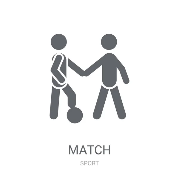 Icône Match Concept Logo Trendy Match Sur Fond Blanc Collection — Image vectorielle