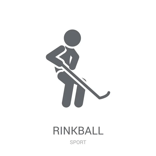 Rinkball Icon Trendy Rinkball Logo Concept White Background Sport Collection — Stock Vector