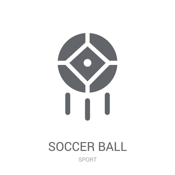 Icône Football Concept Logo Ballon Football Tendance Sur Fond Blanc — Image vectorielle