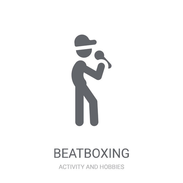 Beatboxing icon. Trendy Beatboxing logo concept on white background from Activity and Hobbies collection. Suitable for use on web apps, mobile apps and print media.