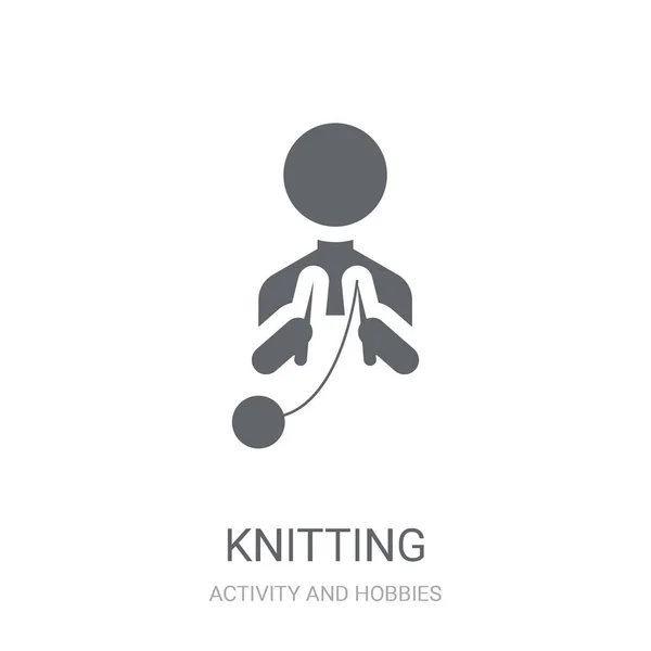 stock vector Knitting icon. Trendy Knitting logo concept on white background from Activity and Hobbies collection. Suitable for use on web apps, mobile apps and print media.