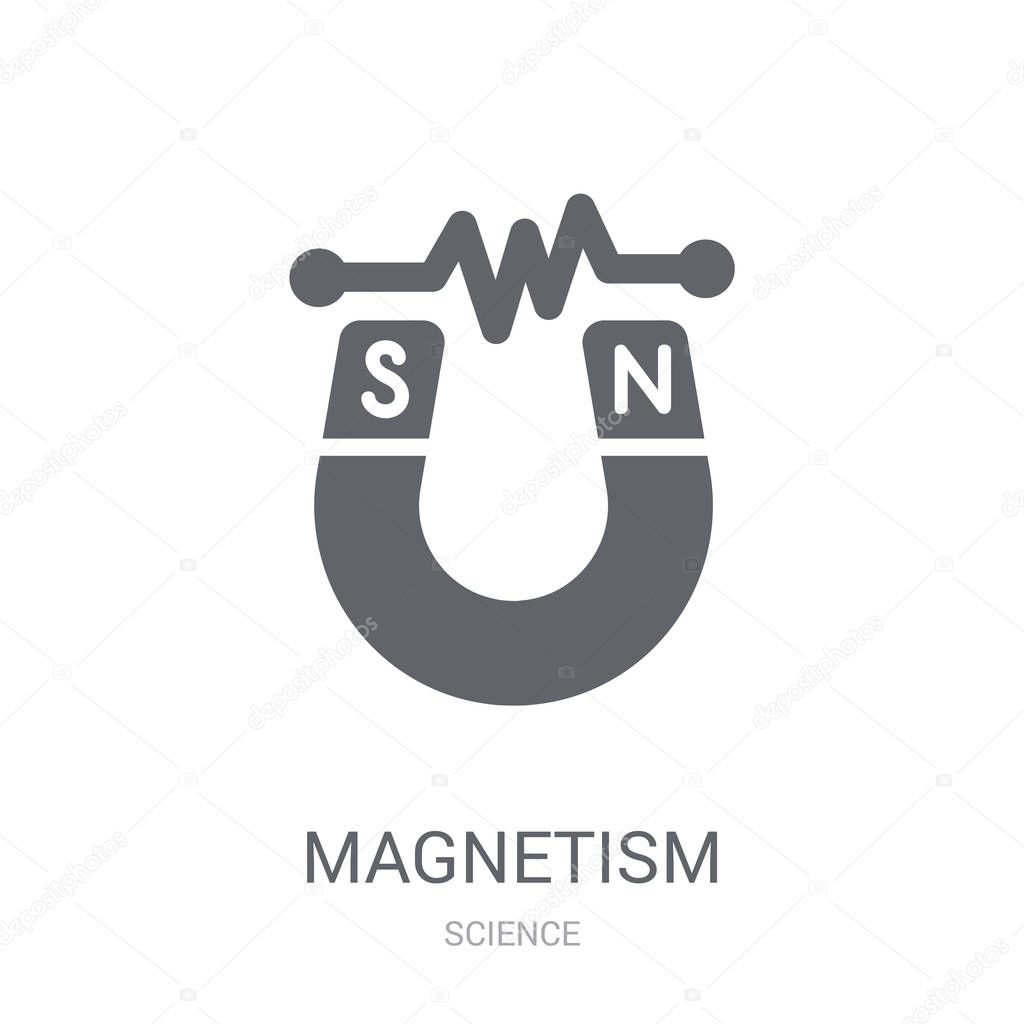 Magnetism icon. Trendy Magnetism logo concept on white background from Science collection. Suitable for use on web apps, mobile apps and print media.