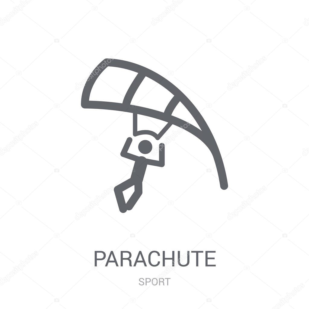 Parachute icon. Trendy Parachute logo concept on white background from Sport collection. Suitable for use on web apps, mobile apps and print media.