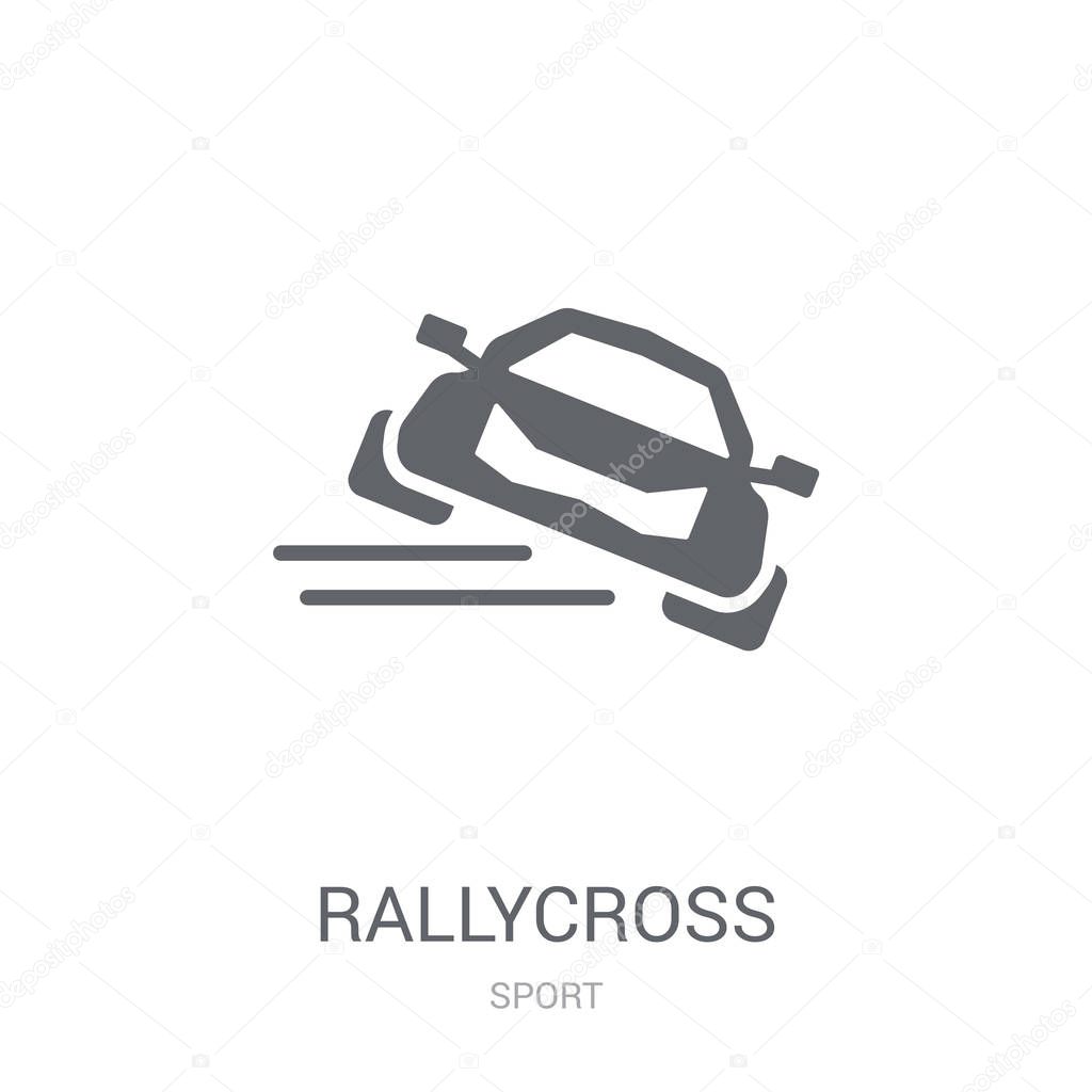 rallycross icon. Trendy rallycross logo concept on white background from Sport collection. Suitable for use on web apps, mobile apps and print media.