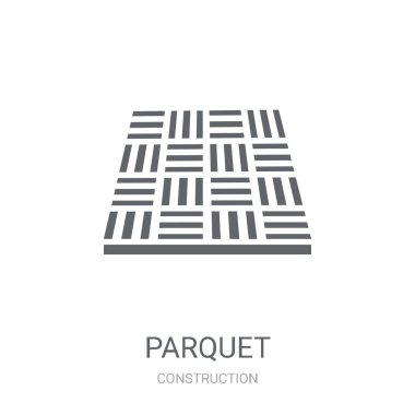 Parke simgesi. Trendy parke logo kavramı inşaat koleksiyonundan beyaz arka plan üzerinde. Web uygulamaları, mobil uygulamalar ve basılı medya kullanım için uygundur..
