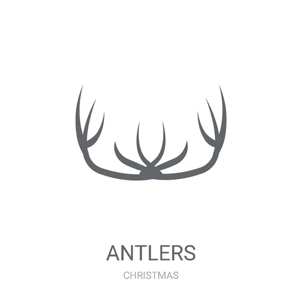 Icona Delle Formiche Trendy Antlers Logo Concept Sfondo Bianco Della — Vettoriale Stock