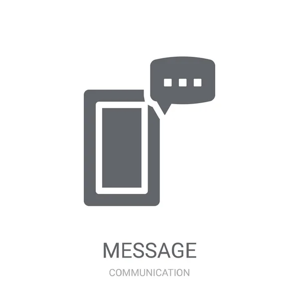 Nachrichtensymbol Trendiges Botschafts Logo Konzept Auf Weißem Hintergrund Aus Der — Stockvektor