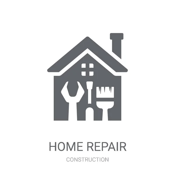 Home Reparatie Pictogram Trendy Home Reparatie Logo Concept Witte Achtergrond — Stockvector