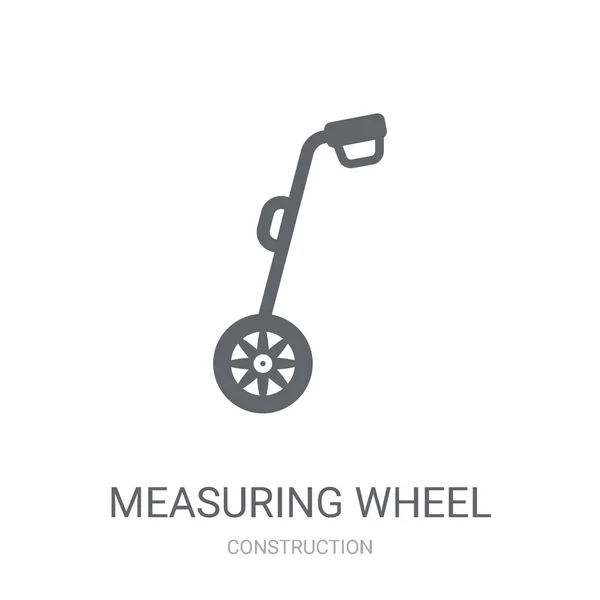 Ícone Roda Medição Conceito Logotipo Roda Medição Moda Fundo Branco —  Vetores de Stock