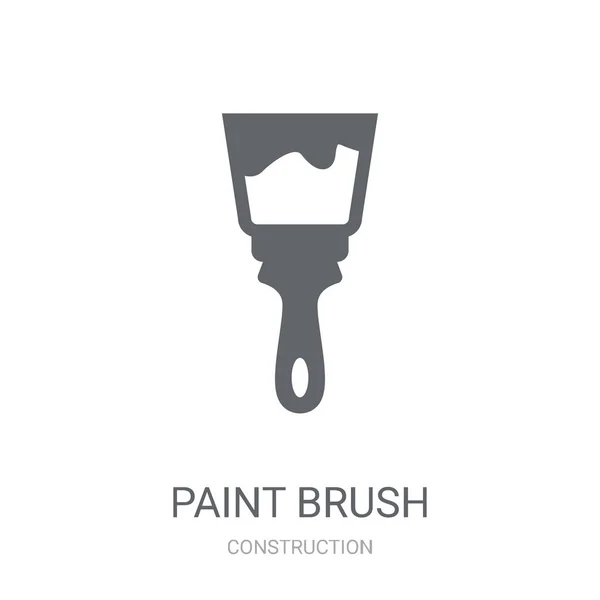 Icône Brosse Peinture Trendy Paint Logo Concept Pinceau Sur Fond — Image vectorielle