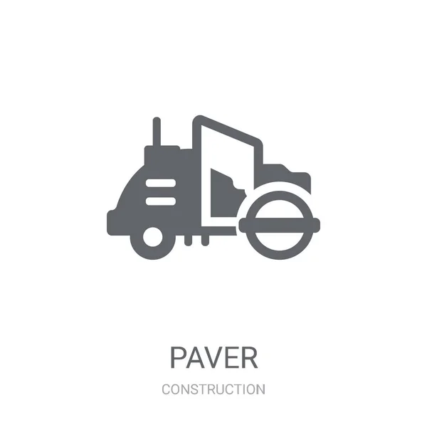 Bestratingsafwerkmachines Pictogram Trendy Bestratingsafwerkmachines Logo Concept Witte Achtergrond Uit Bouw — Stockvector