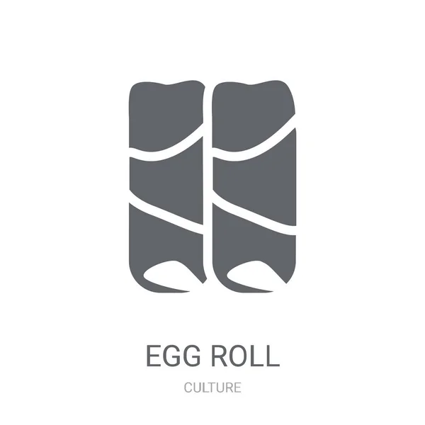 Eierrollen Symbol Trendiges Eierrollen Logo Konzept Auf Weißem Hintergrund Aus — Stockvektor