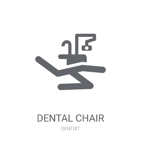 Dental Chair Icon Trendy Dental Chair Logo Concept White Background — Stock Vector