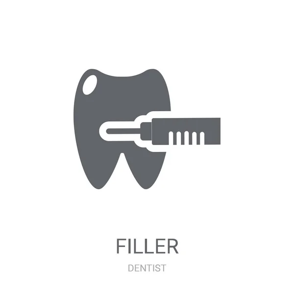 Wypełniacz Ikona Modny Wypełniacz Koncepcja Logo Białym Tle Kolekcji Dentysta — Wektor stockowy