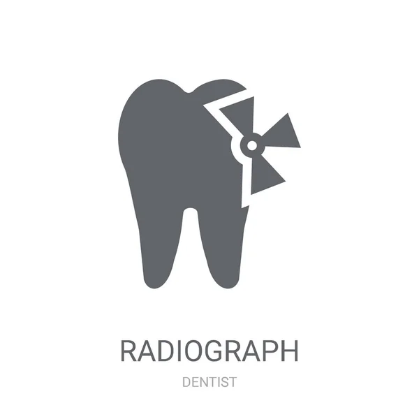 Icono Radiografía Concepto Logotipo Trendy Radiograph Sobre Fondo Blanco Colección — Archivo Imágenes Vectoriales