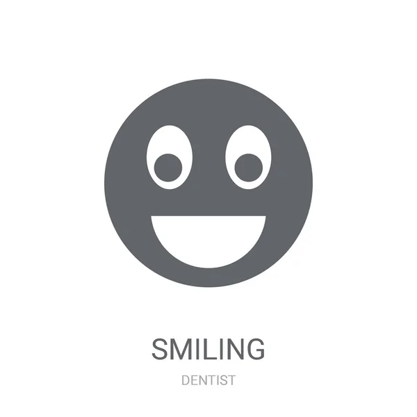 Gülümseyen Simgesi Diş Hekimi Koleksiyonundan Beyaz Arka Plan Üzerinde Moda — Stok Vektör