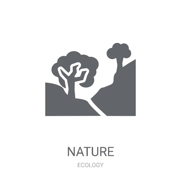 Natur Ikone Trendiges Natur Logo Konzept Auf Weißem Hintergrund Aus — Stockvektor