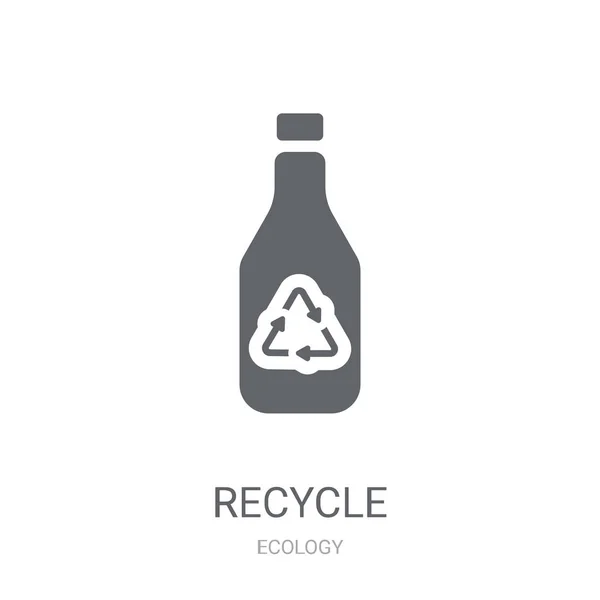 Icône Recyclage Trendy Recycle Logo Concept Sur Fond Blanc Collection — Image vectorielle