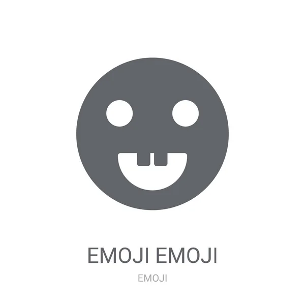 Emoji Emoji Значок Модний Emoji Emoji Логотип Концепція Білому Тлі — стоковий вектор