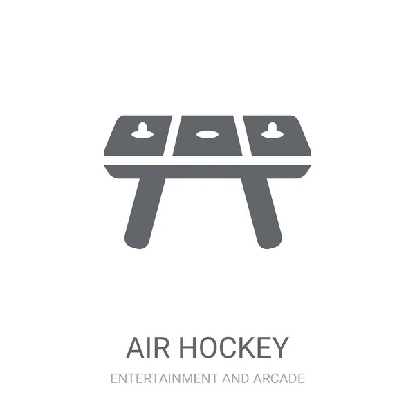Air Hockey Pictogram Trendy Air Hockey Logo Concept Witte Achtergrond — Stockvector