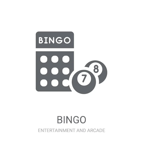 Icono Del Bingo Concepto Logotipo Trendy Bingo Sobre Fondo Blanco — Archivo Imágenes Vectoriales
