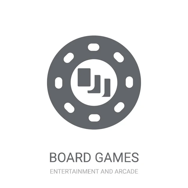 Board Games Icon Trendy Board Games Logo Concept White Background — Stock Vector