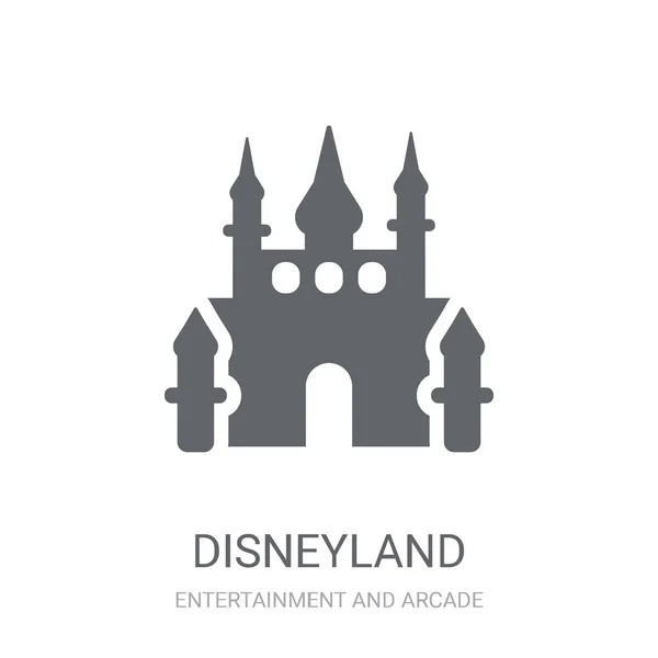 Disneyland Icon Trendy Disneyland Logo Concept White Background Entertainment Arcade — Stock Vector